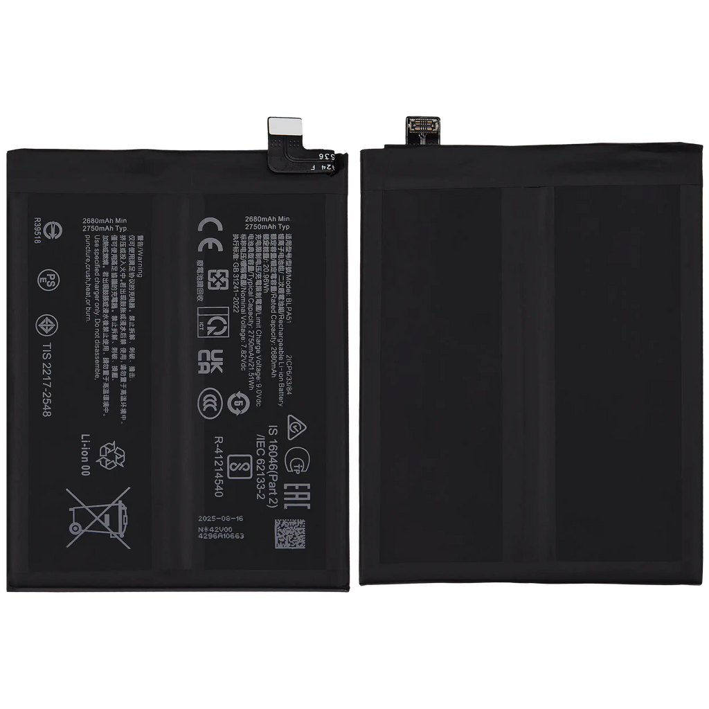 Ersatzakku für Realme GT 6/6T/Neo6/Neo6 SE