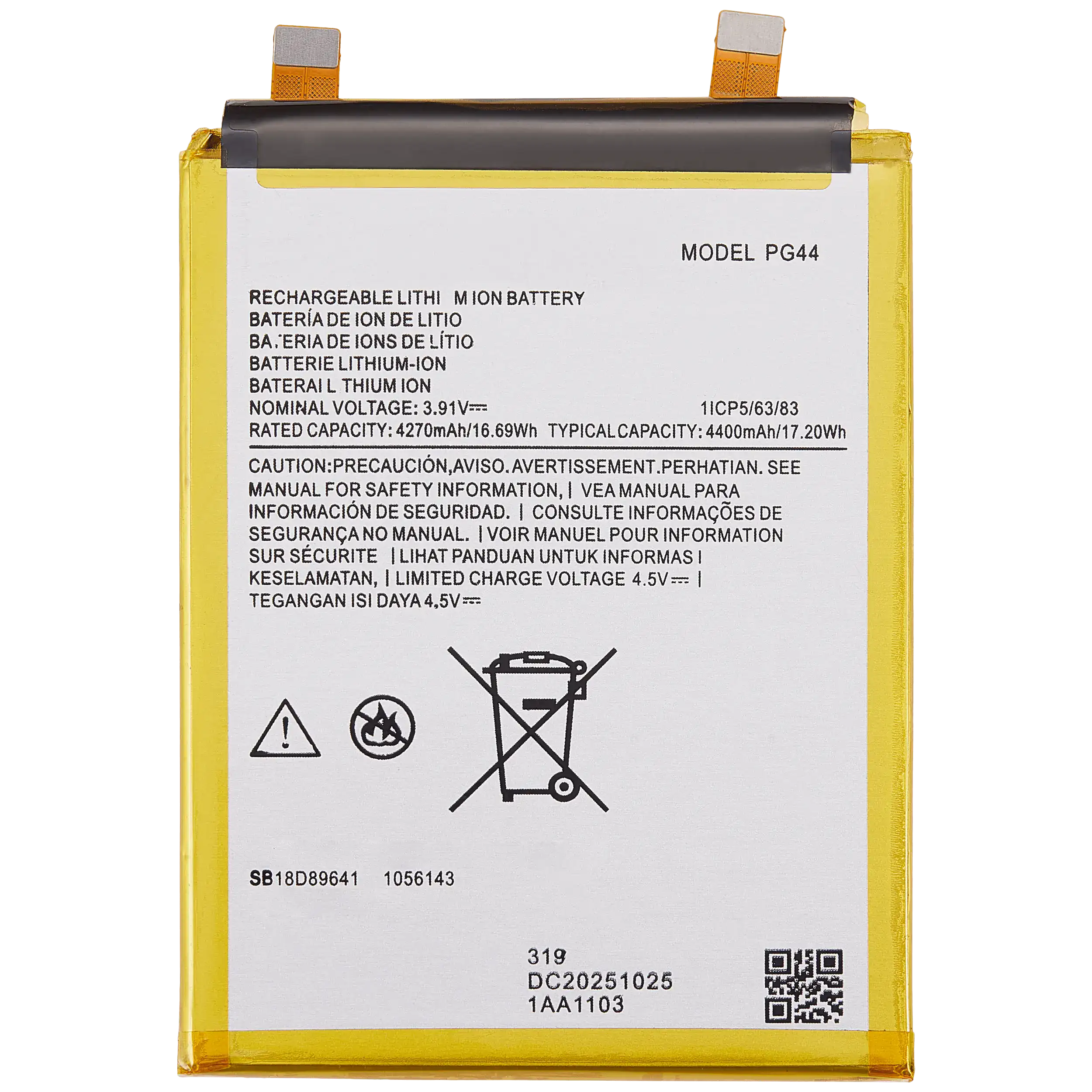 Ersatzakku für Motorola Moto Edge 2023 (XT2305) (PG44)