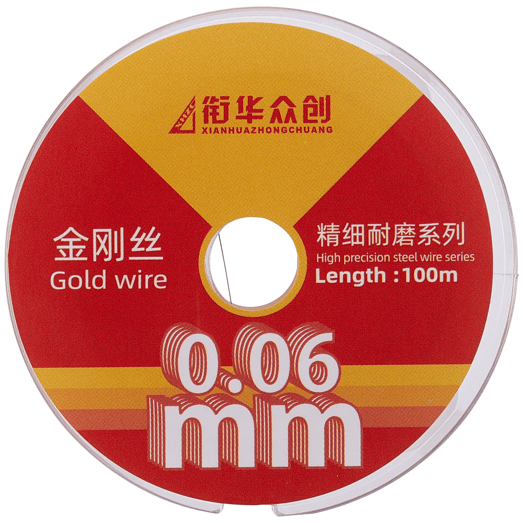 Molybdän-Displaytrenndraht aus Stahl (0,06 mm x 100 m)