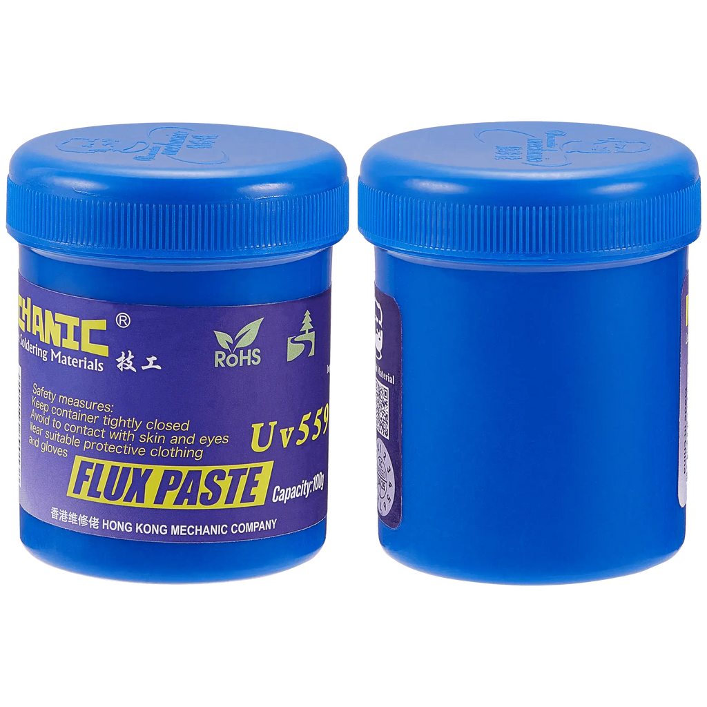 Lötflussmittelpaste (559) in blauer Flasche, 100g, Mechanic