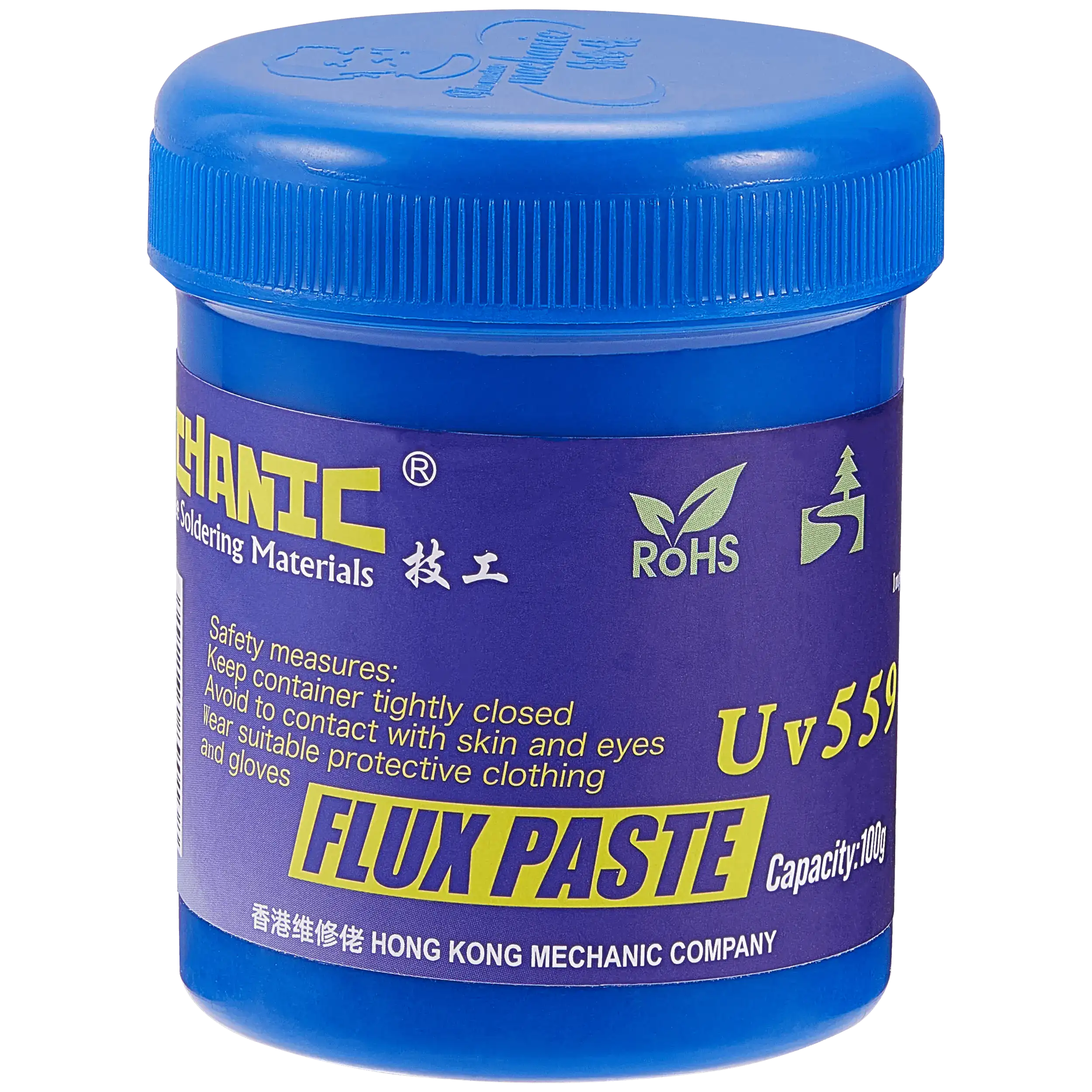Lötflussmittelpaste (559) in blauer Flasche, 100g, Mechanic