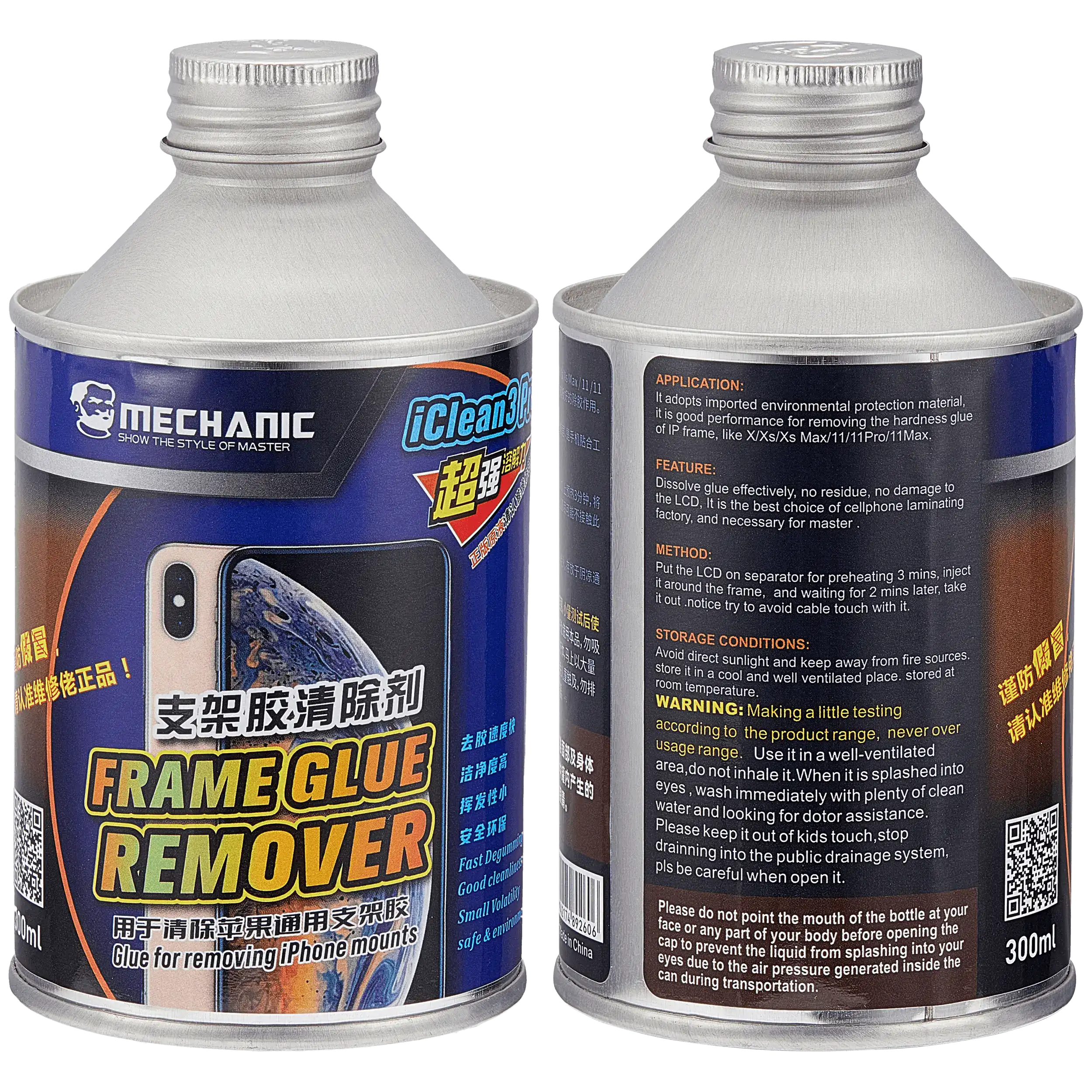 iClean3 Rahmenkleberentferner 250ml (Mechanic)