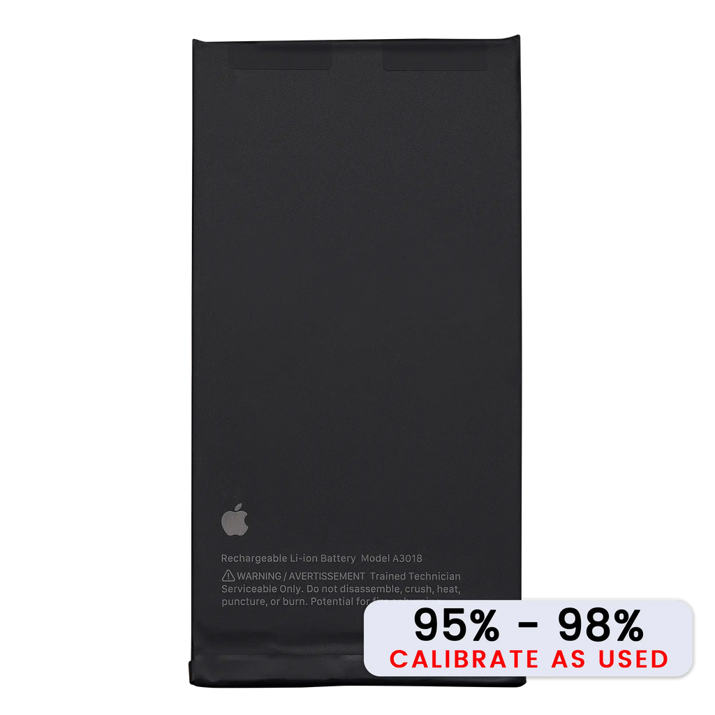 Replacement battery for iPhone 15 (used OEM removal, B grade / SOH 95% to 98%)
