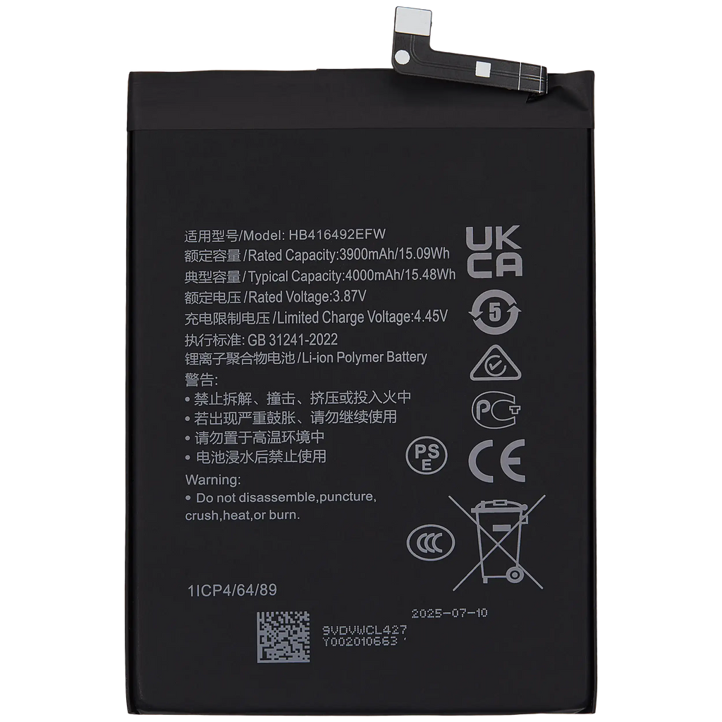 Ersatzakku für Honor X8 / X30i (HB416492EFW)