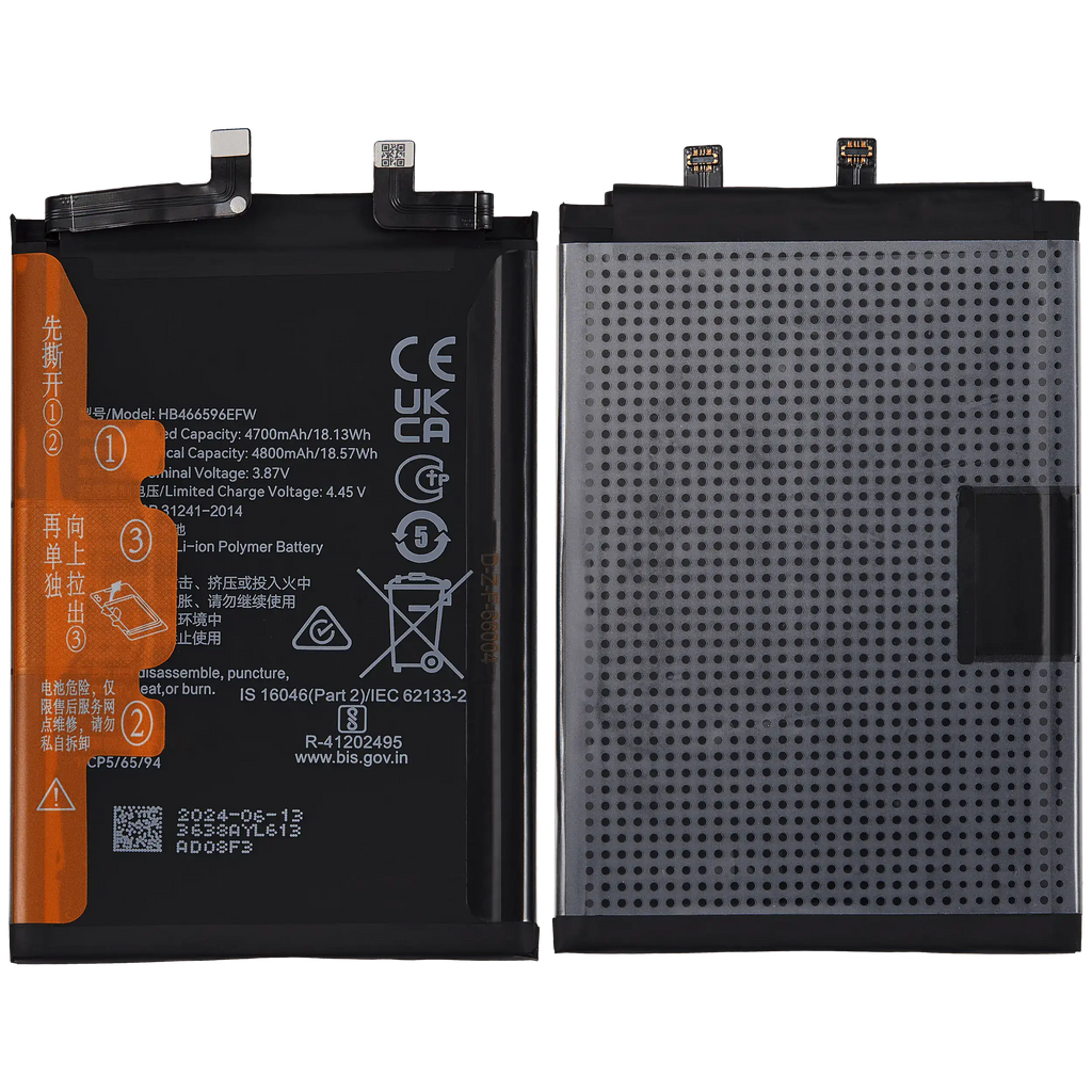 Replacement Battery for Honor X9 5G / X9 / X40 GT / X30 / Magic4 Lite (HB466596EFW)