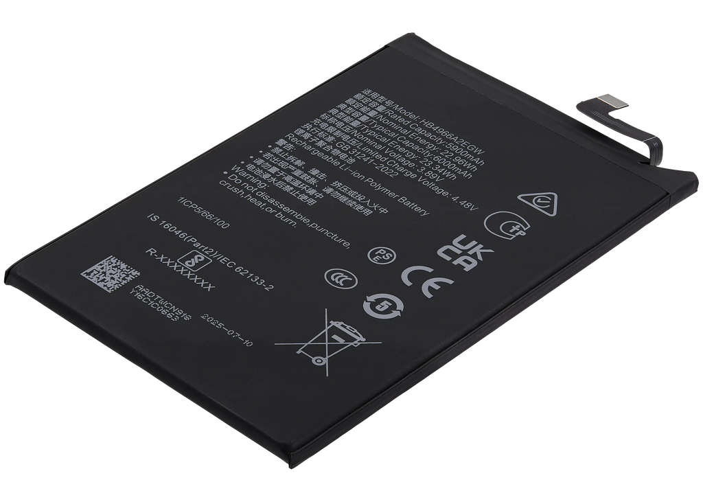 Replacement battery for Honor X7B / Play 8T / Play 50 Plus / Play 9T / Play 60 Plus (HB4966A2EGW)
