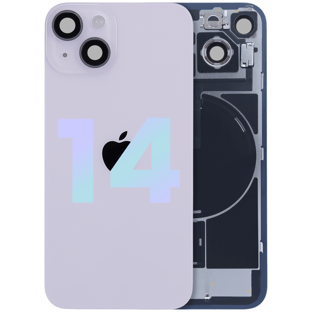 Backcover mit MagSafe-Magnet, NFC, Blitz-Flexkabel f. iPhone 14 (Svc Pack, Lila)