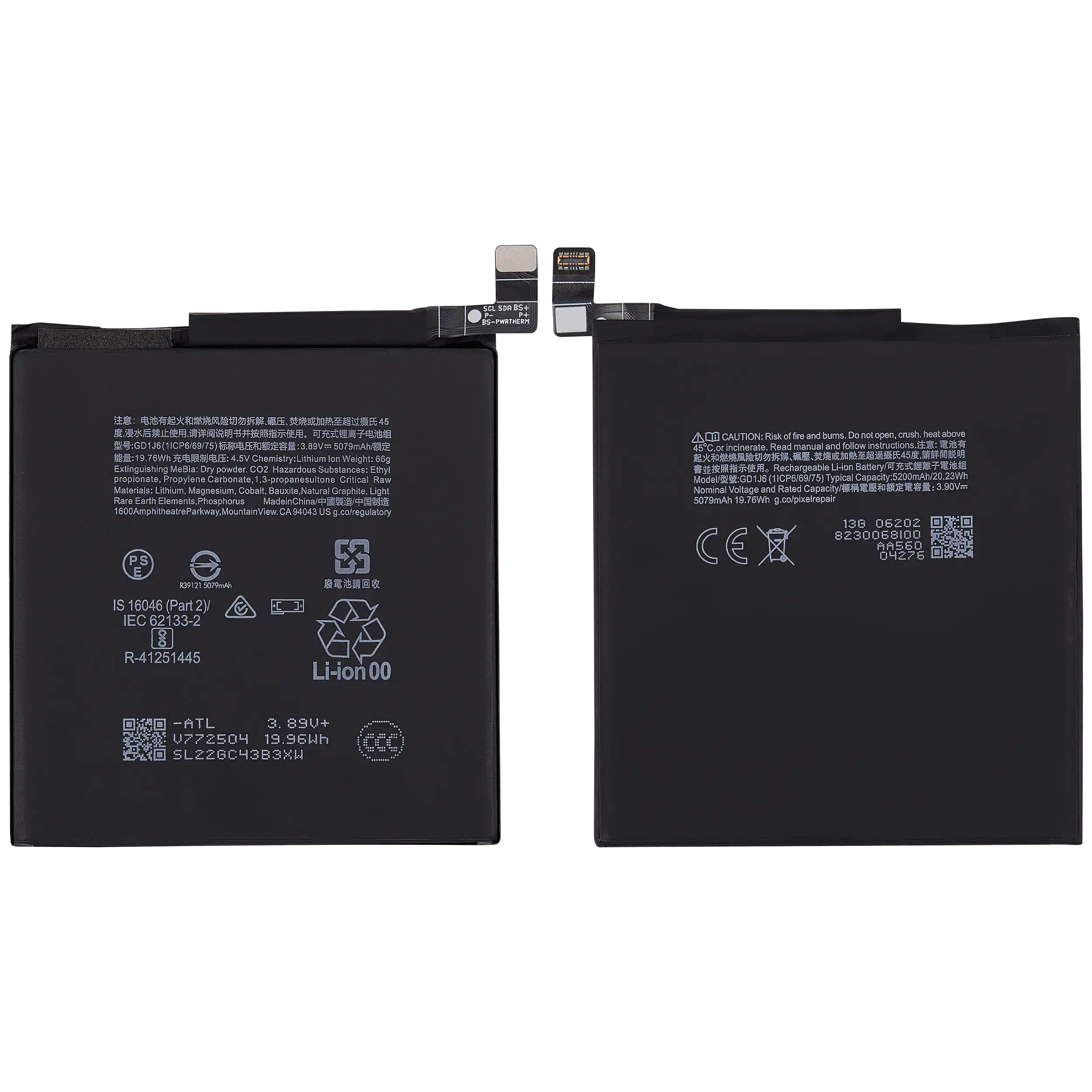 Replacement battery for Google Pixel 10 Pro XL (GD1J6)