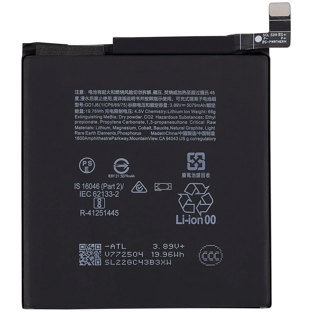 Replacement battery for Google Pixel 10 Pro XL (GD1J6)