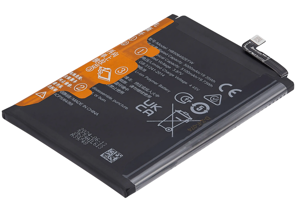 Replacement battery for Honor X9A / X40 / Magic5 Lite (HB506492EFW)