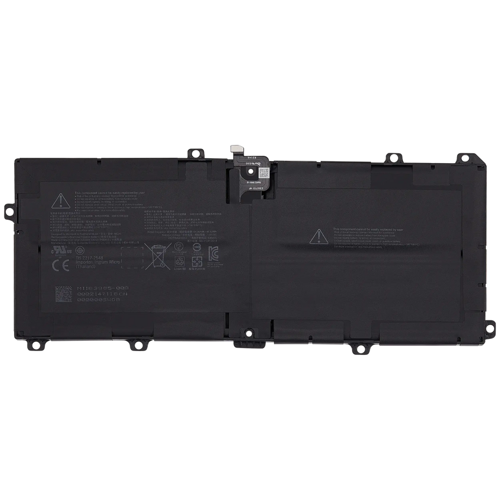 Replacement battery for Microsoft Surface Pro 10 (MQ20/50C-00001) / Surface Pro 11 (LCD version) (30W-00001)