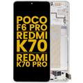 OLED mit Rahmen Poco F6 Pro/Redmi K70/K70 Pro Refurbished Weiß