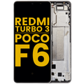 OLED-Display mit Rahmen für Xiaomi Redmi Turbo 3/Poco F6 Titanium Refurbished