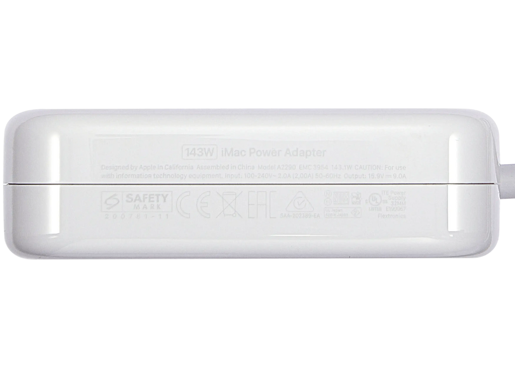 143W Power Adapter with Ethernet Port for iMac A2438 (2021) (Used OEM Pull, Grade A) (Bulk Packaging) (Silver)