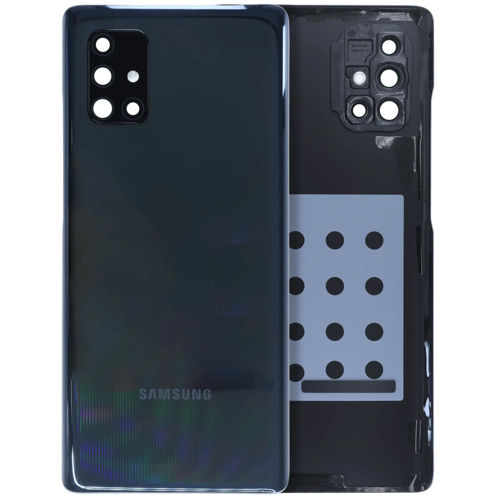 Back cover with camera lens Samsung Galaxy A71 5G (A716V / 2020) Service Pack Prism Cube Black