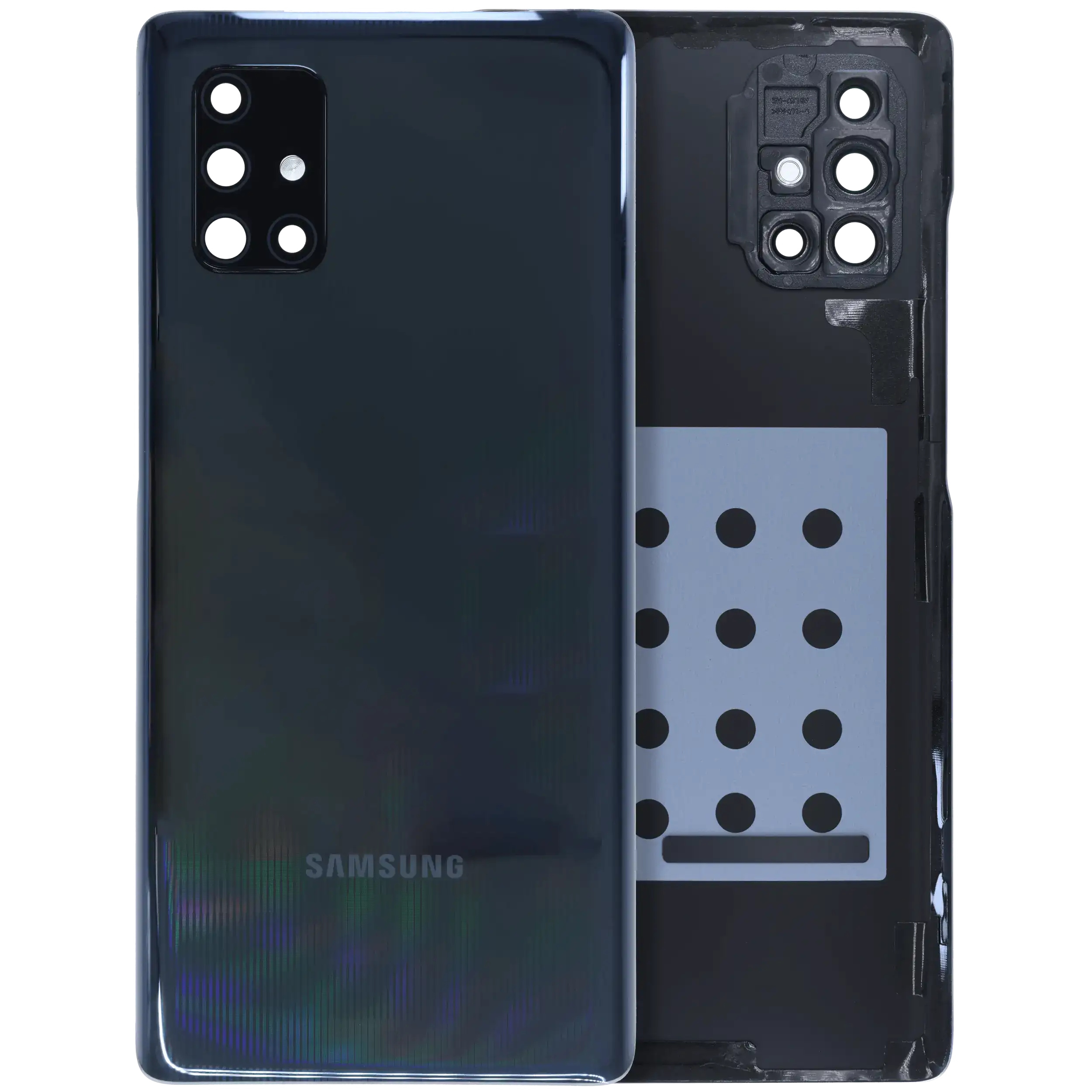 Back cover with camera lens Samsung Galaxy A71 5G (A716V / 2020) Service Pack Prism Cube Black