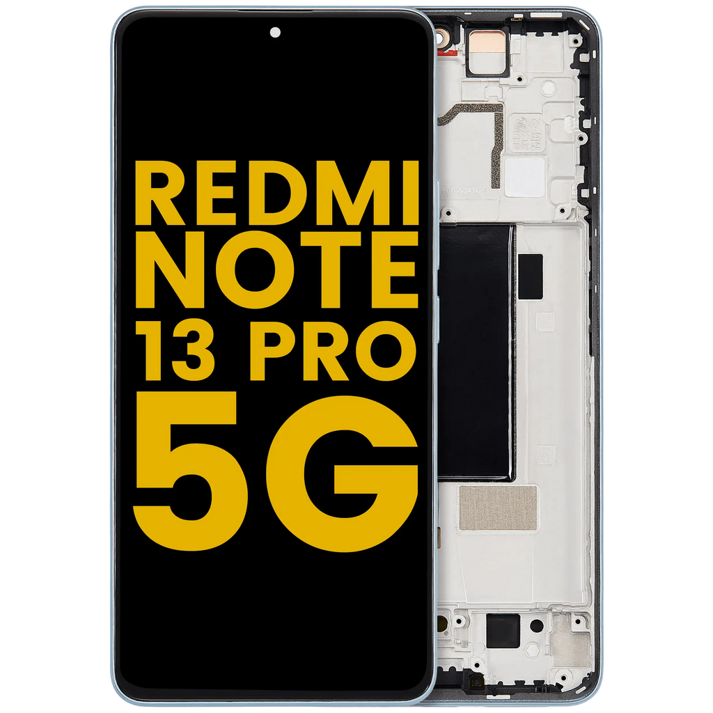 OLED Display with Frame for Xiaomi Redmi Note 13 Pro 5G (Refurbished) (Olive Green)
