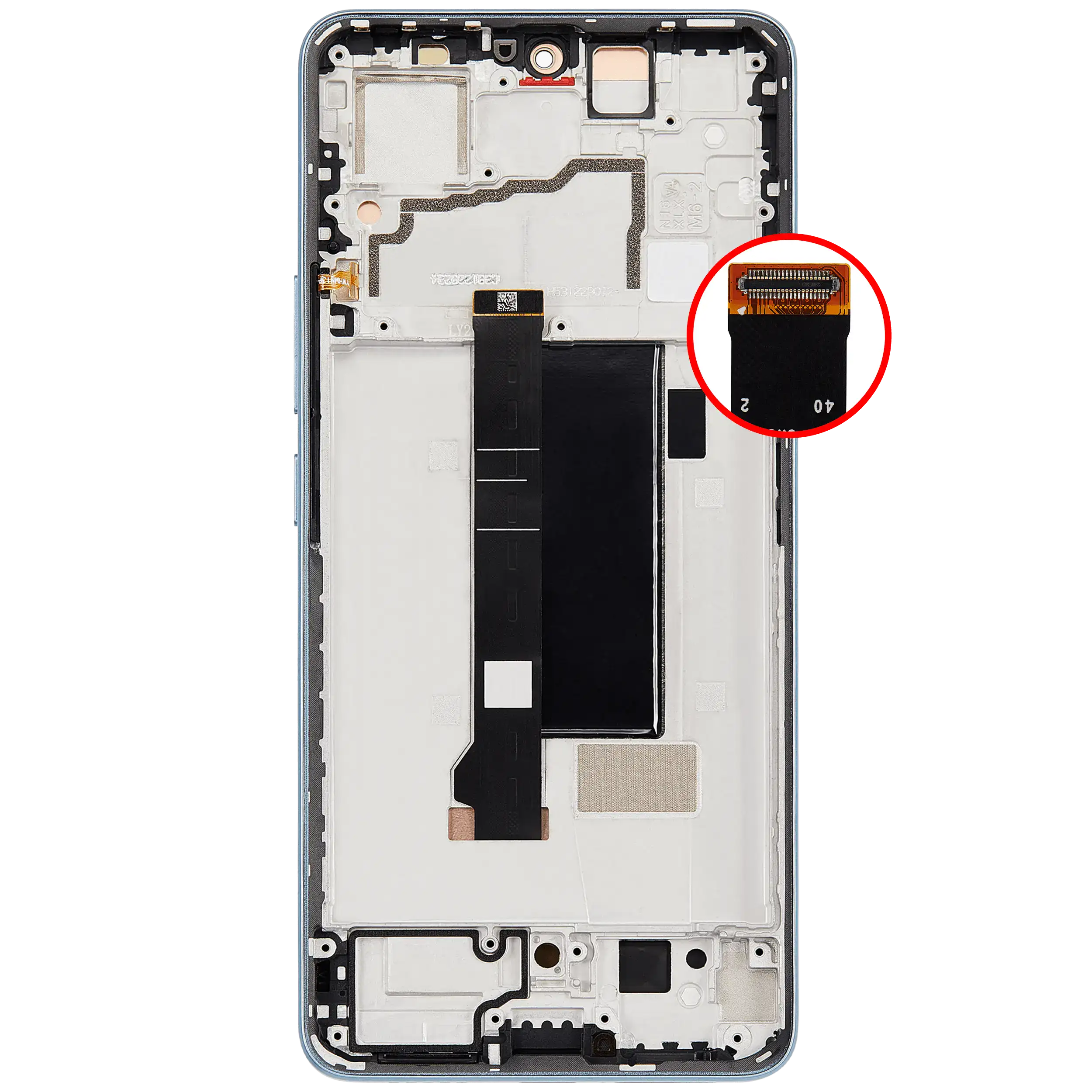 OLED Display with Frame for Xiaomi Redmi Note 13 Pro 5G (Refurbished) (Olive Green)