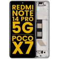 OLED Display with Frame for Xiaomi Redmi Note 14 Pro 5G / Xiaomi Poco X7 (Refurbished) (Green)