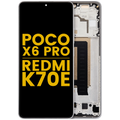 OLED Display with Frame for Xiaomi Poco X6 Pro / Redmi K70E (Refurbished) (Grey)