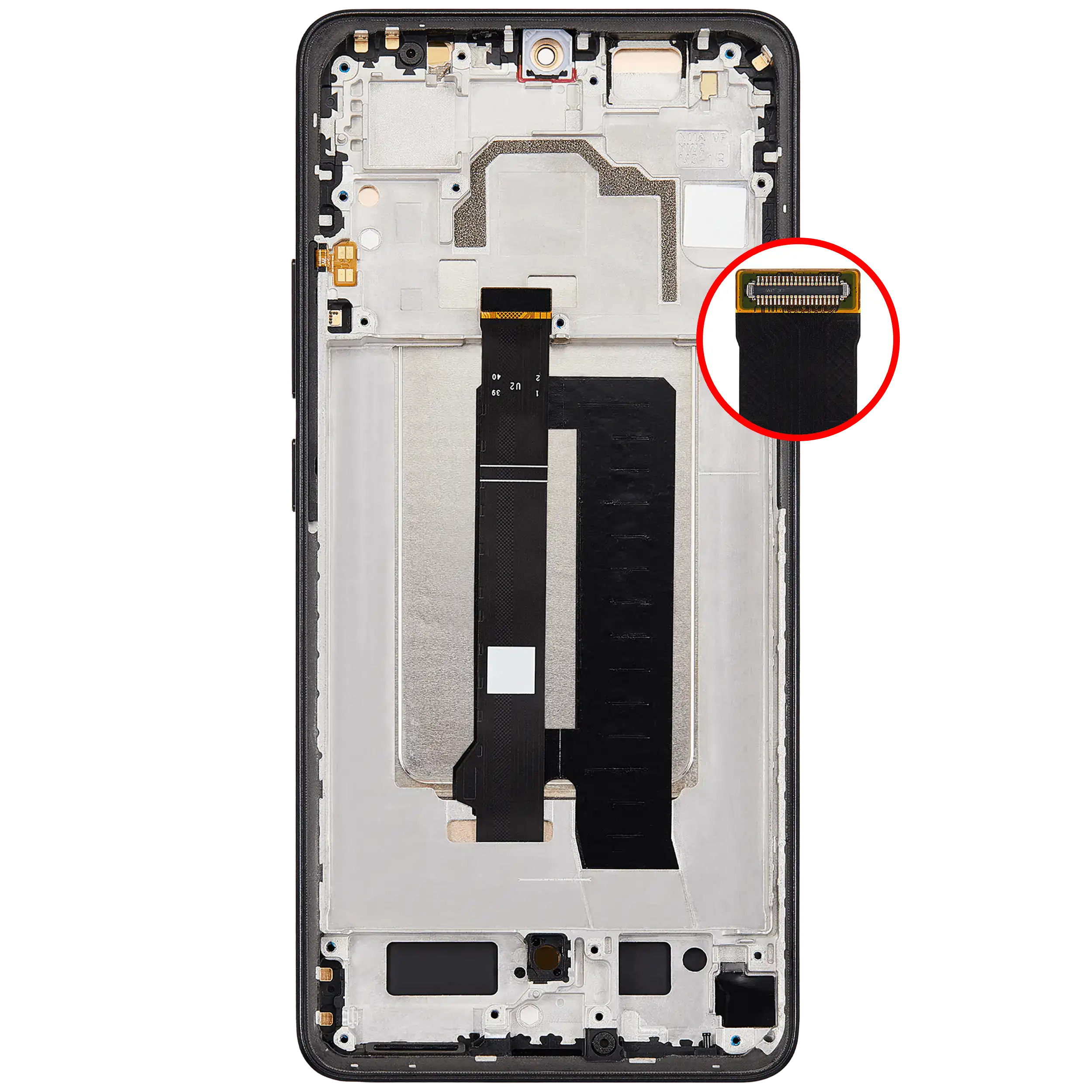 OLED-Display mit Rahmen für Xiaomi Poco X6 Pro (Refurbished) (Gelb)