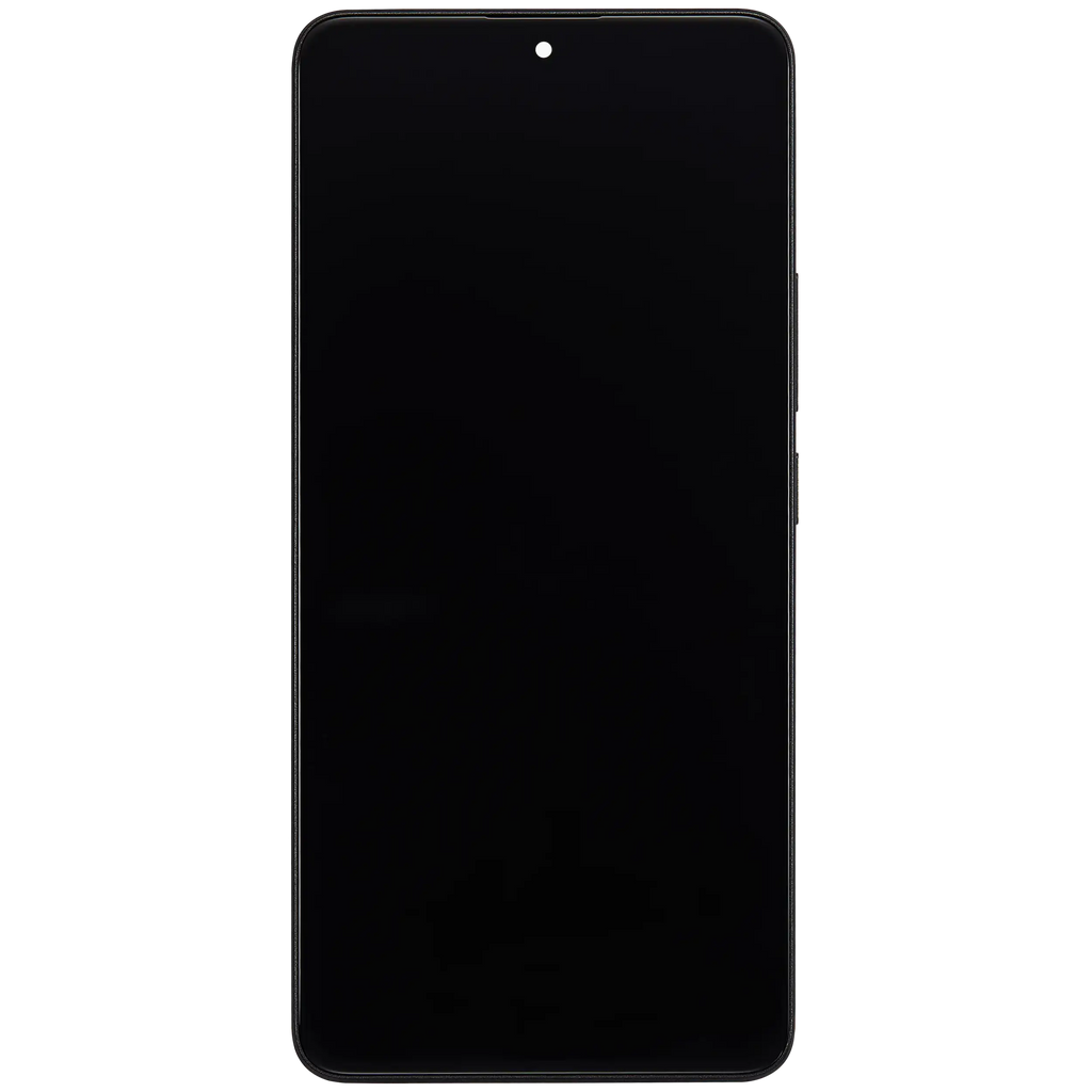 OLED-Display mit Rahmen für Xiaomi Poco X6 (Refurbished) (Schwarz)