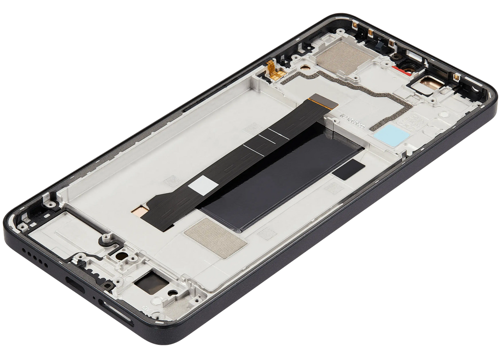 OLED-Display mit Rahmen für Xiaomi Poco X6 (Refurbished) (Schwarz)