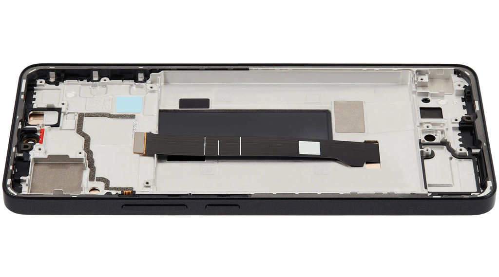 OLED-Display mit Rahmen für Xiaomi Poco X6 (Refurbished) (Schwarz)