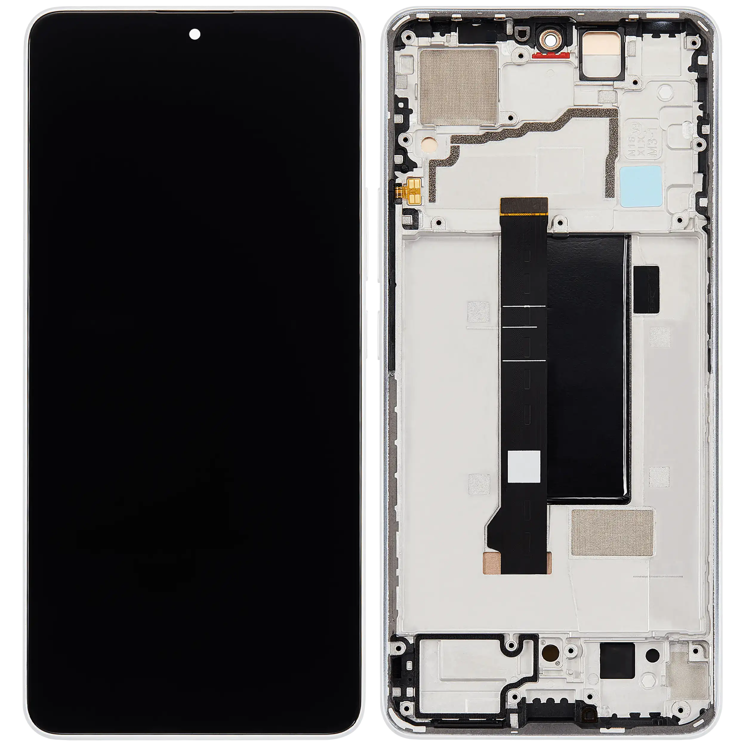 OLED Display with Frame for Xiaomi Poco X6 (Refurbished) (White)
