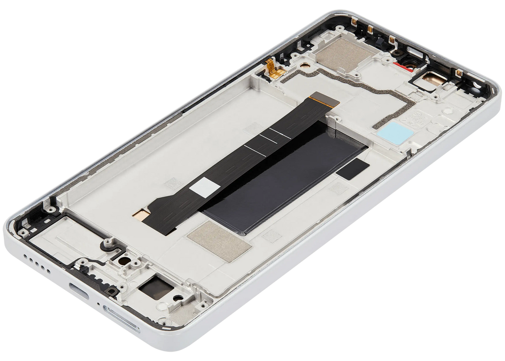 OLED Display with Frame for Xiaomi Poco X6 (Refurbished) (White)