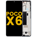 OLED-Display mit Rahmen für Xiaomi Poco X6 (Refurbished) (Blau)