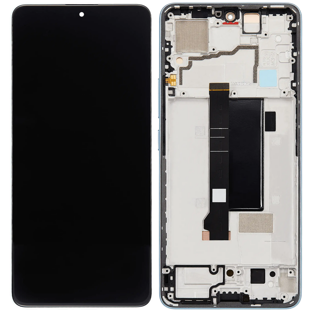OLED-Display mit Rahmen für Xiaomi Poco X6 (Refurbished) (Blau)
