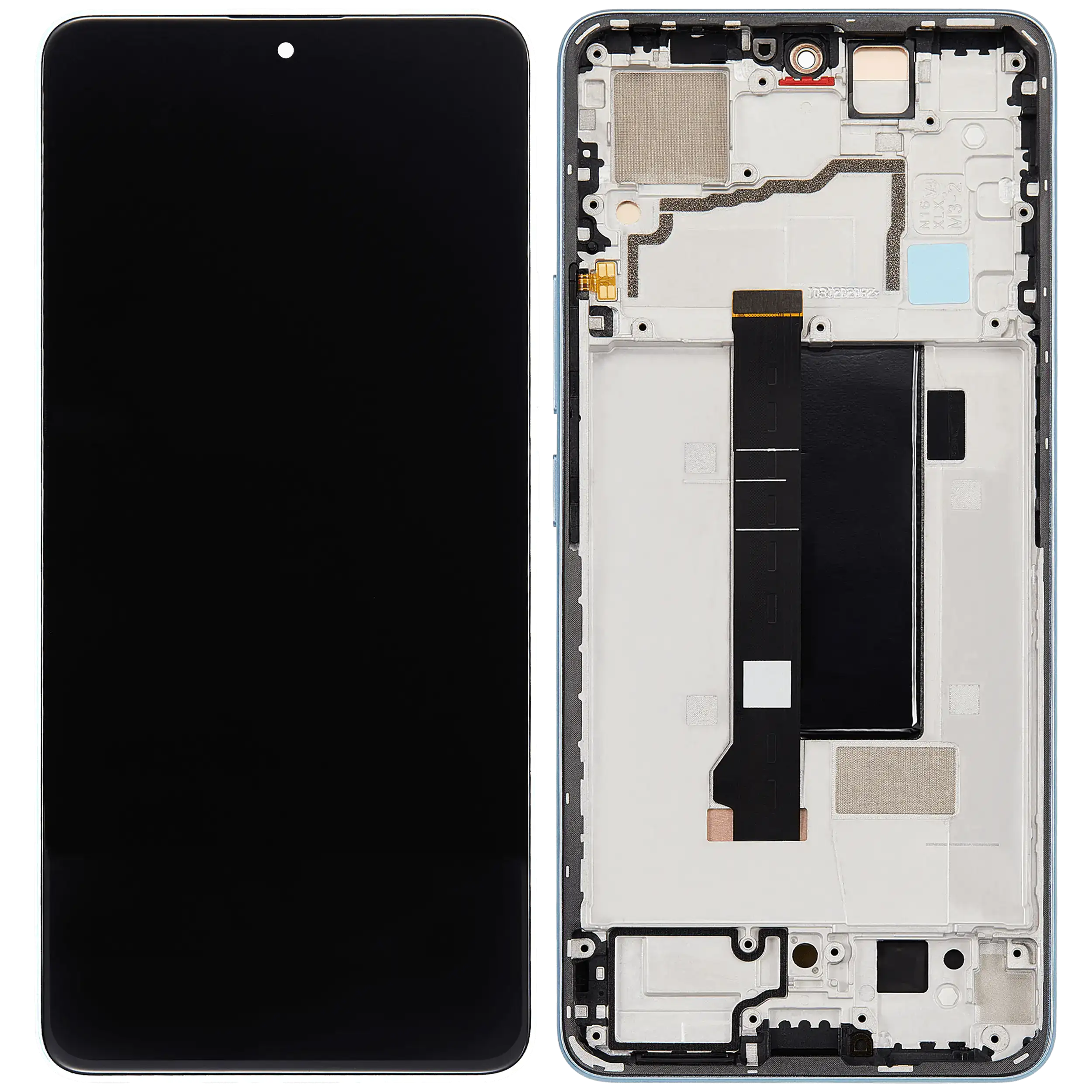 OLED-Display mit Rahmen für Xiaomi Poco X6 (Refurbished) (Blau)