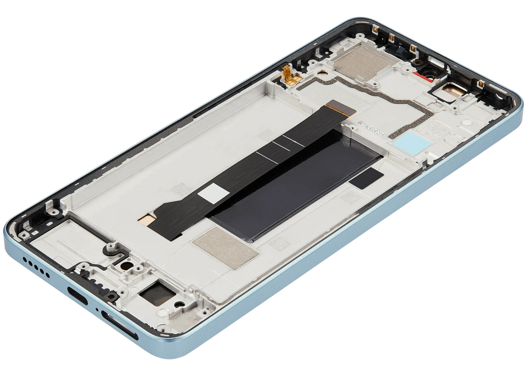 OLED-Display mit Rahmen für Xiaomi Poco X6 (Refurbished) (Blau)