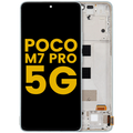 OLED-Display mit Rahmen für Xiaomi Poco M7 Pro 5G (Refurbished) (Grün)