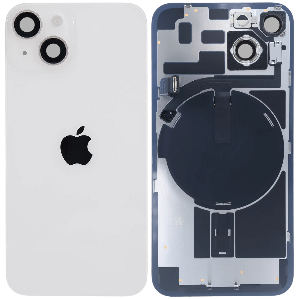 Backcover mit MagSafe Magnet & NFC & Blitz-Flexkabel für iPhone 14 (Service Pack) (Starlight)