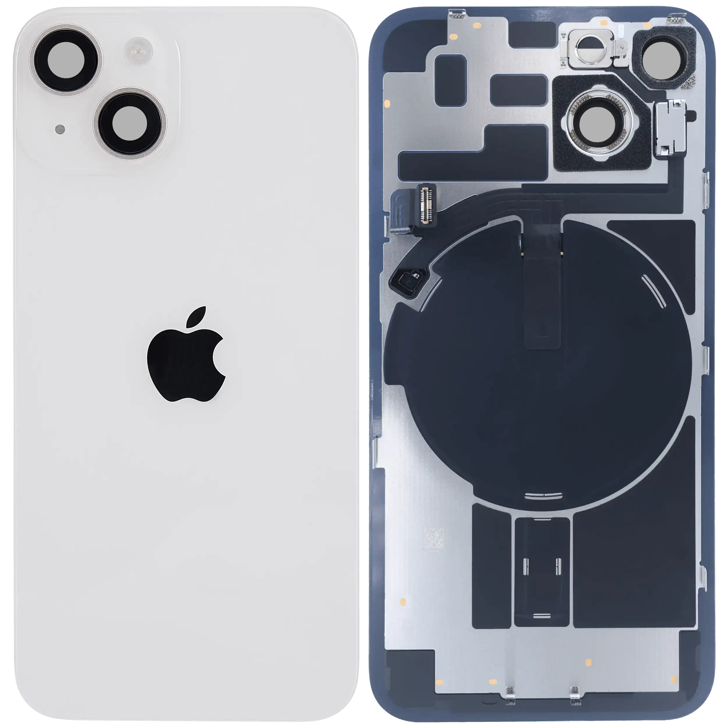 Backcover mit MagSafe Magnet & NFC & Blitz-Flexkabel für iPhone 14 (Service Pack) (Starlight)