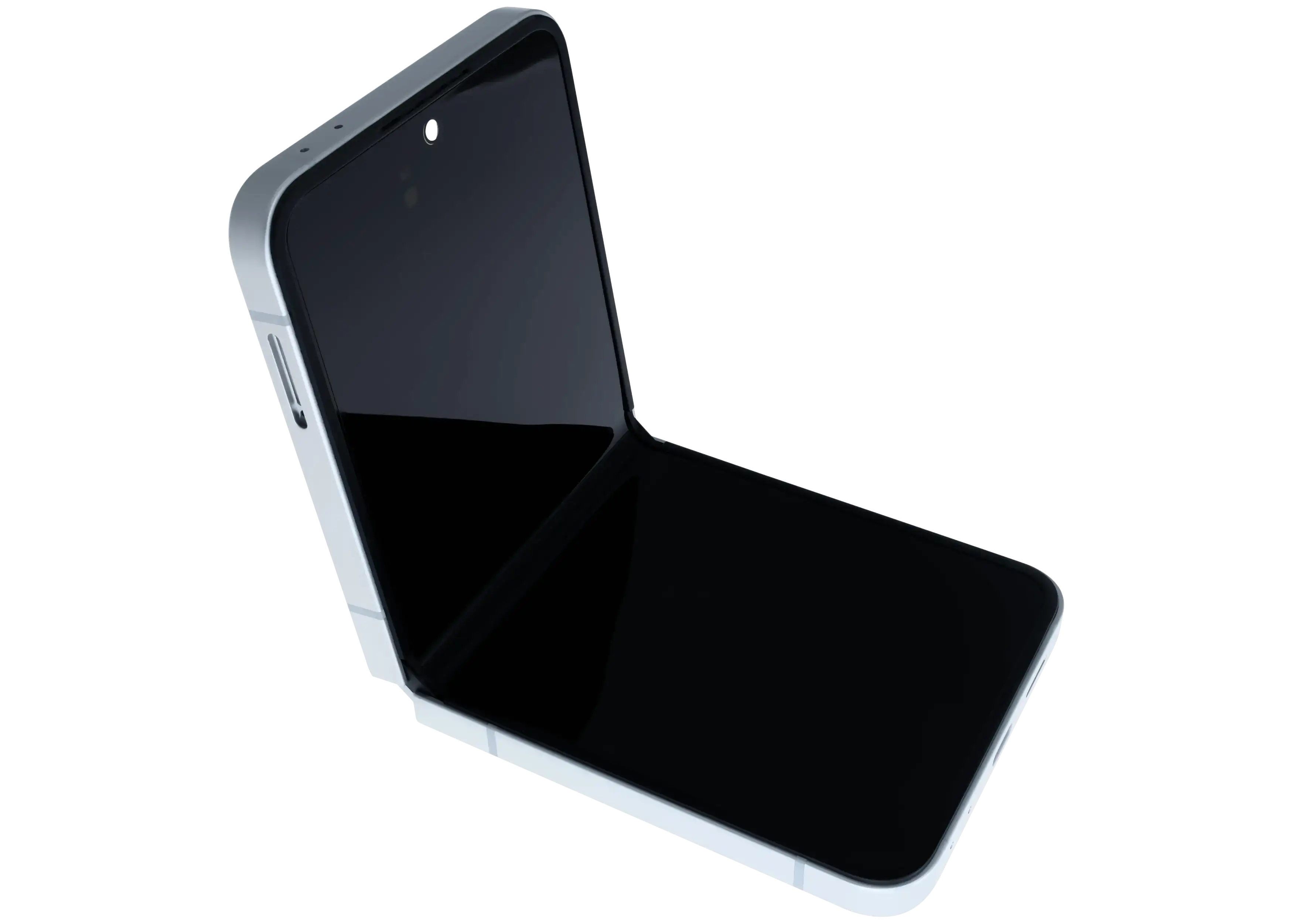 OLED-Display mit Rahmen für Samsung Z Flip 7 FE (Service Pack) Weiß