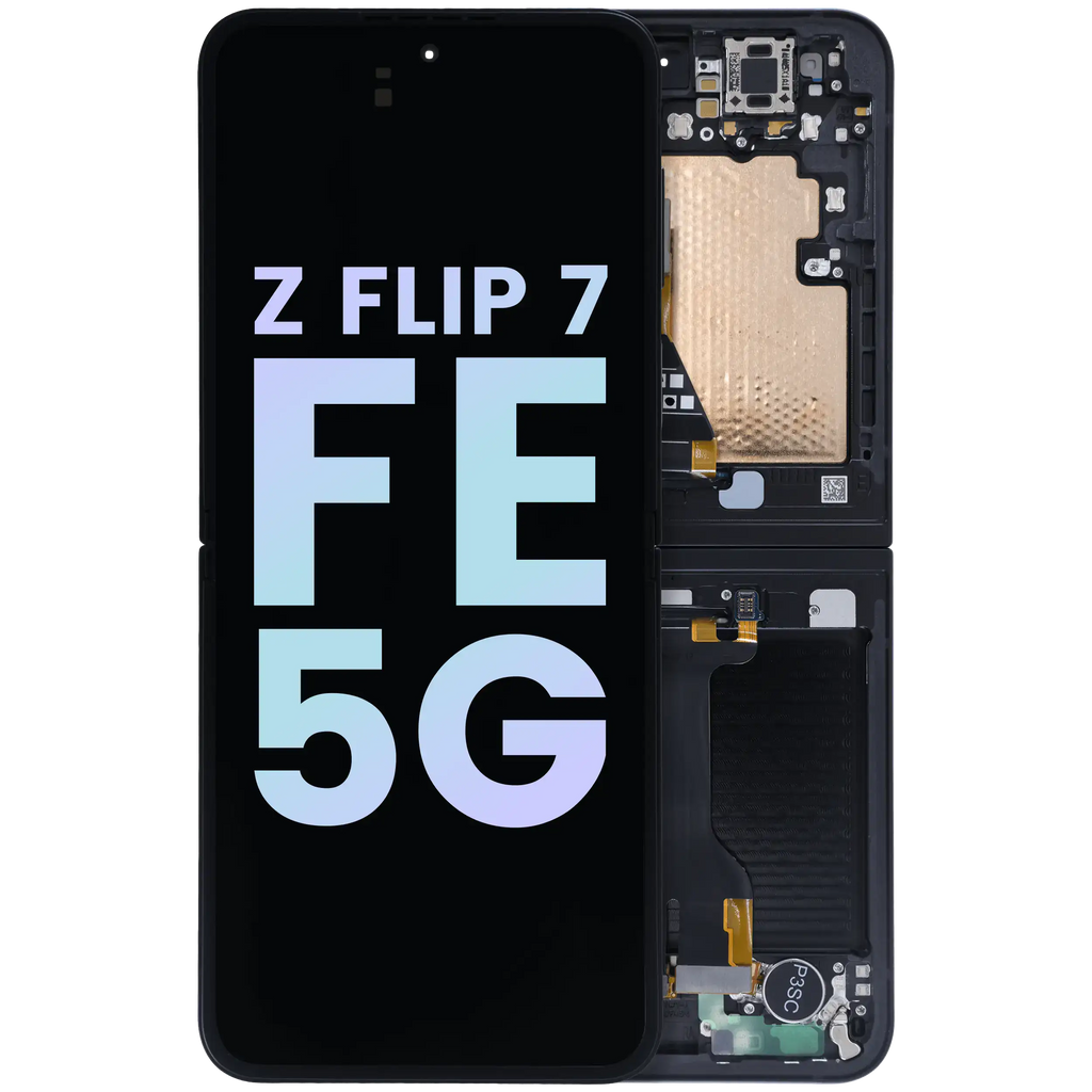 Internal OLED Display with Frame for Samsung Galaxy Z Flip 7 FE 5G (Service Pack) (Black)