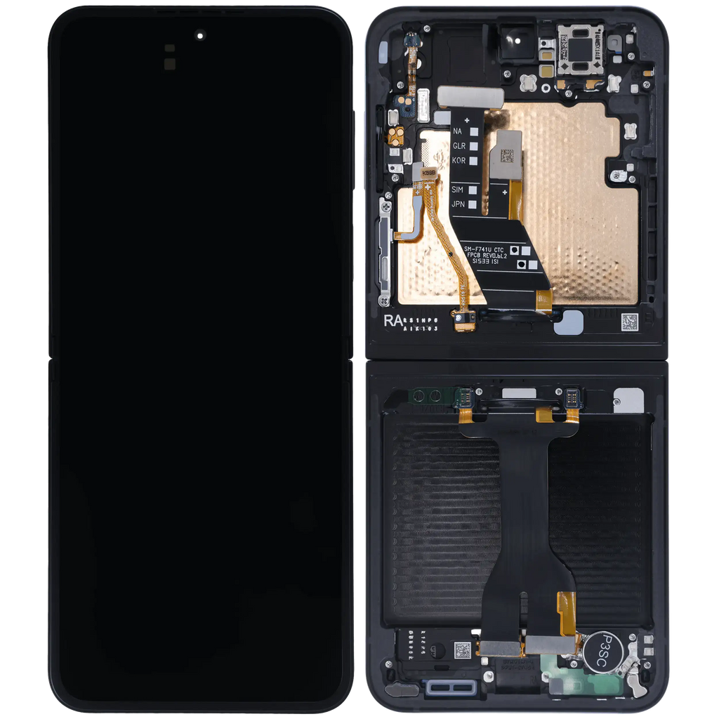 Internal OLED Display with Frame for Samsung Galaxy Z Flip 7 FE 5G (Service Pack) (Black)