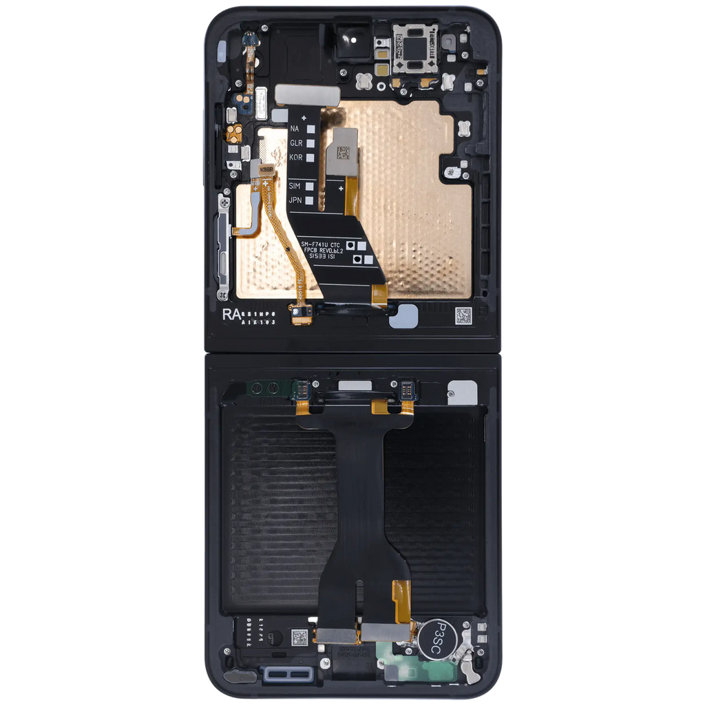 Internal OLED Display with Frame for Samsung Galaxy Z Flip 7 FE 5G (Service Pack) (Black)