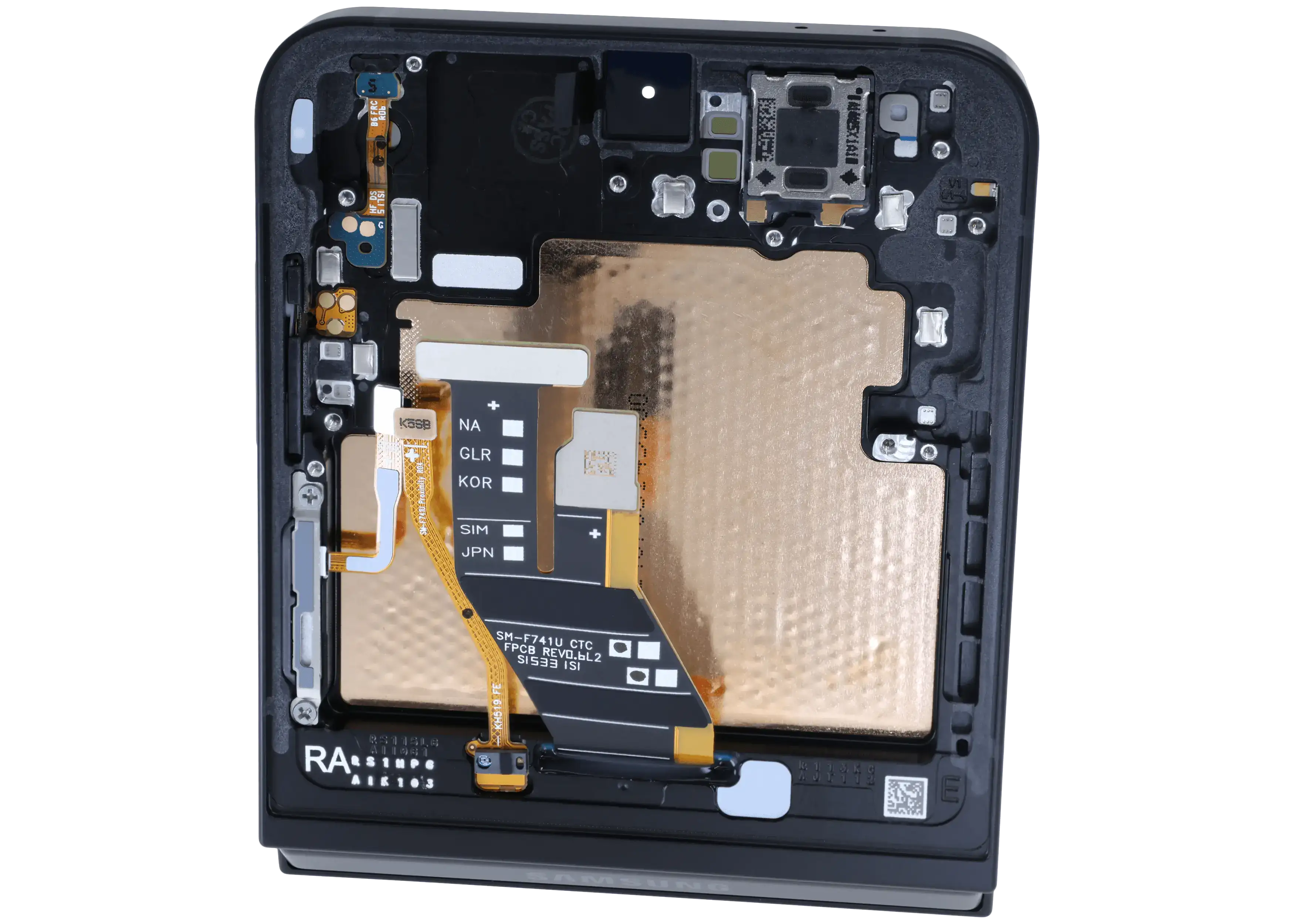 Internal OLED Display with Frame for Samsung Galaxy Z Flip 7 FE 5G (Service Pack) (Black)