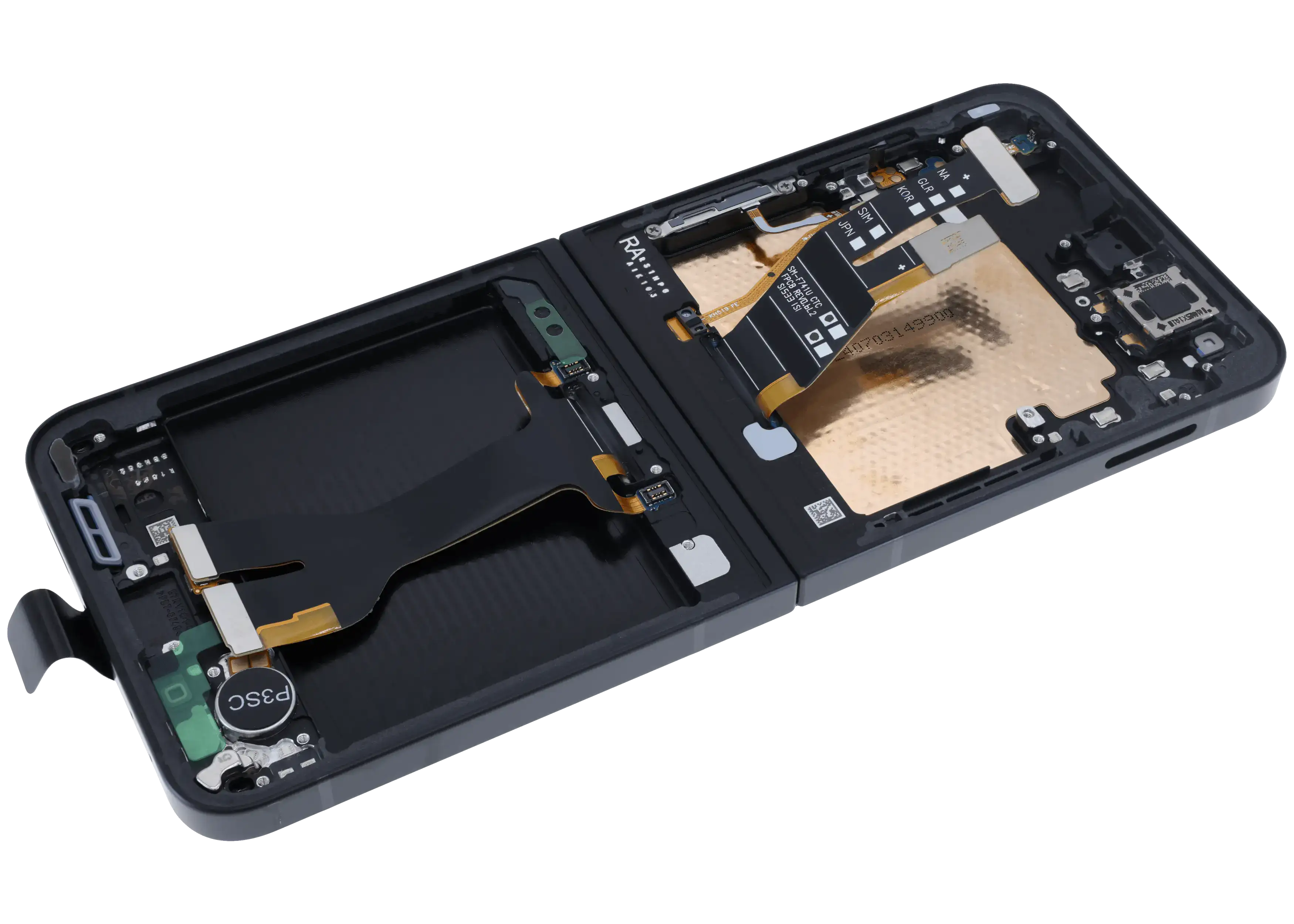 Internal OLED Display with Frame for Samsung Galaxy Z Flip 7 FE 5G (Service Pack) (Black)