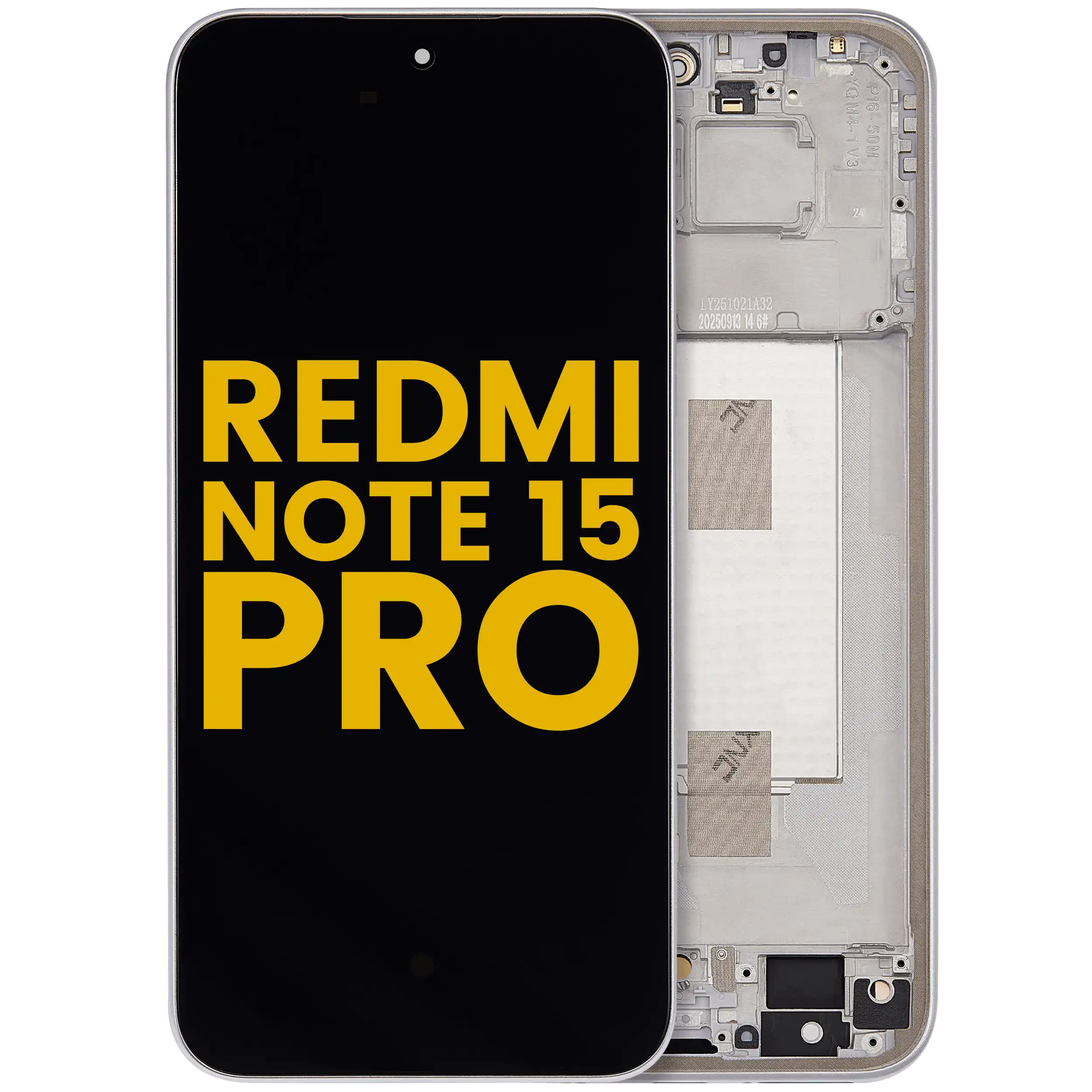OLED Display with Frame for Xiaomi Redmi Note 15 Pro 5G (Refurbished) (Titanium Color)