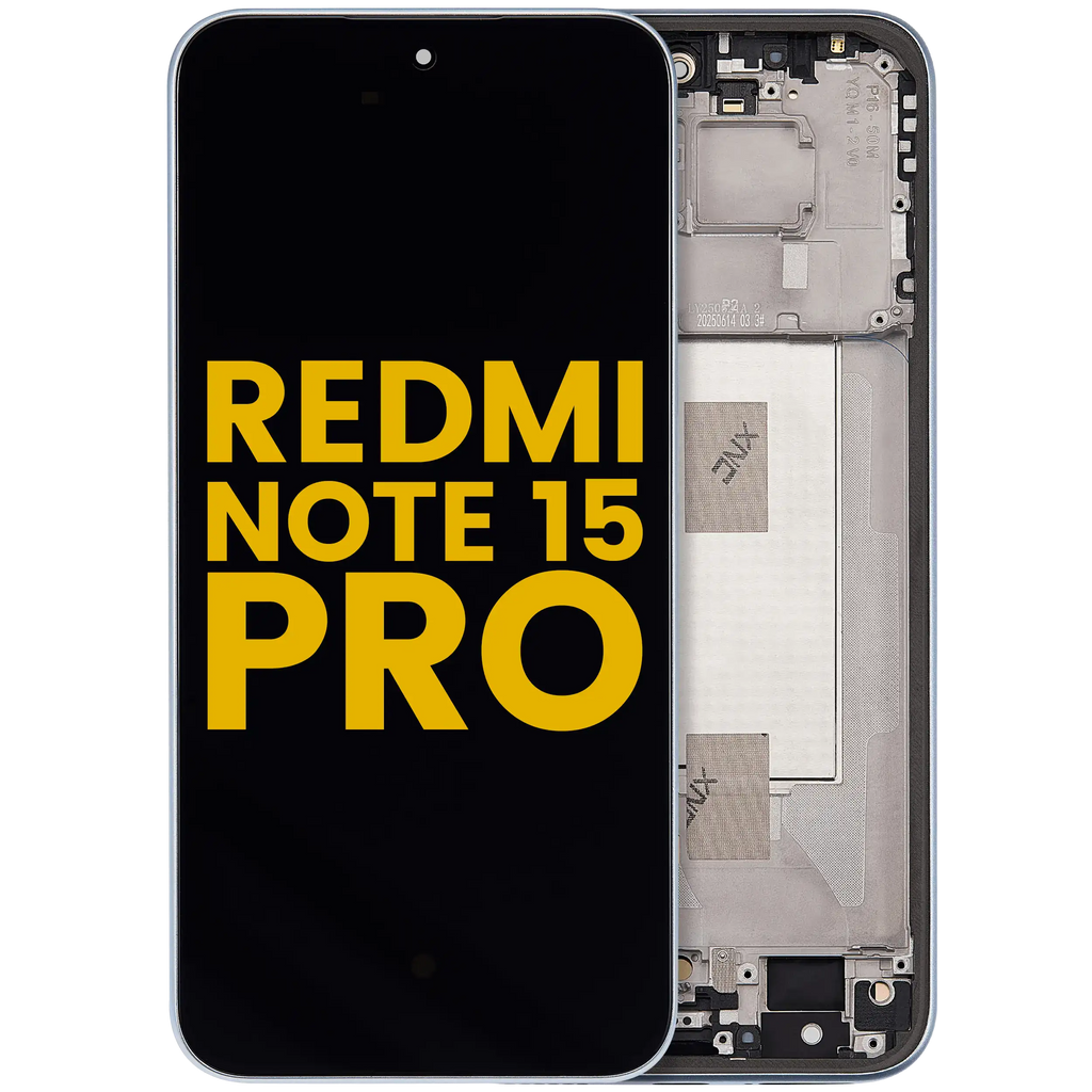 OLED Display with Frame for Xiaomi Redmi Note 15 Pro 5G (Refurbished) (Glacier Blue)