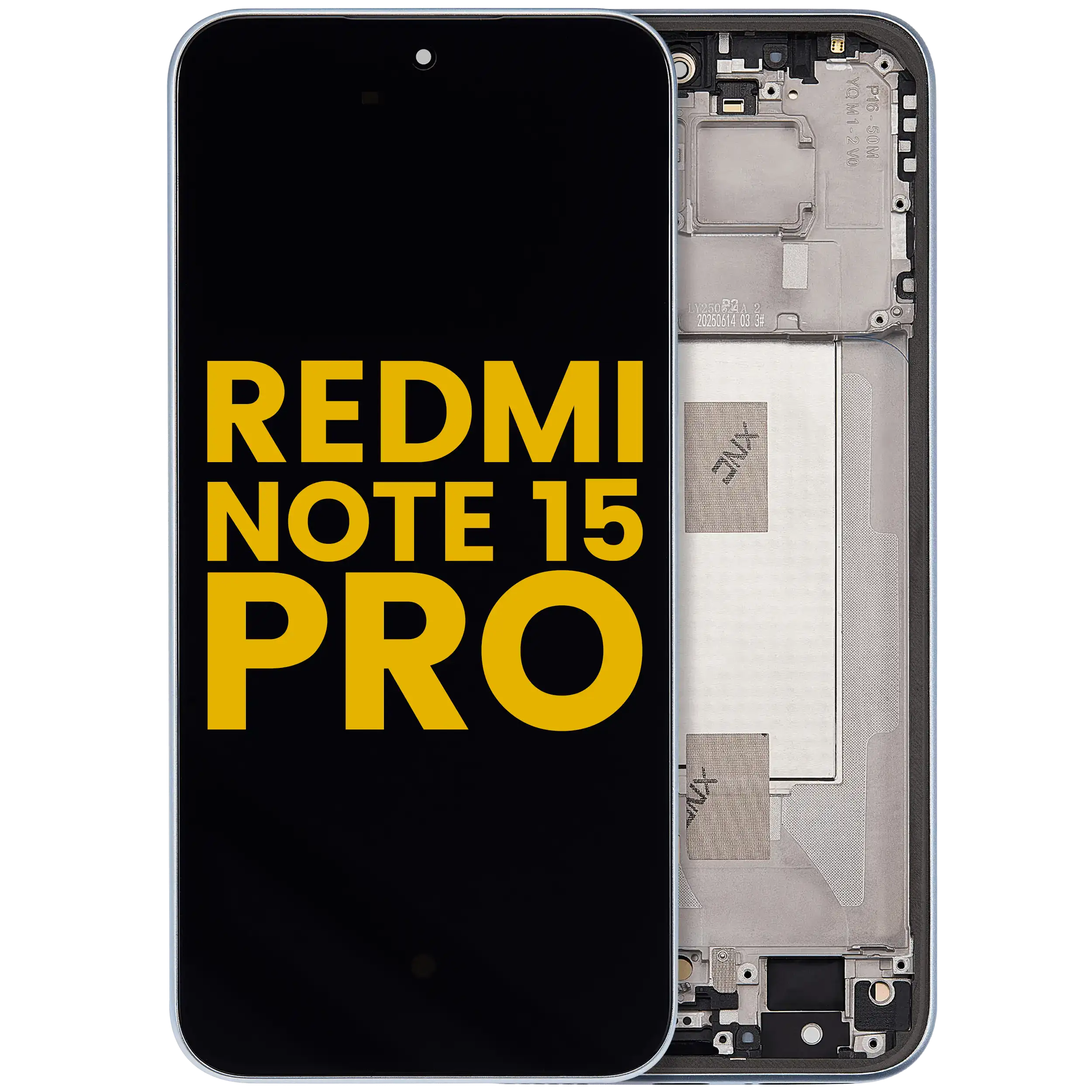 OLED Display with Frame for Xiaomi Redmi Note 15 Pro 5G (Refurbished) (Glacier Blue)