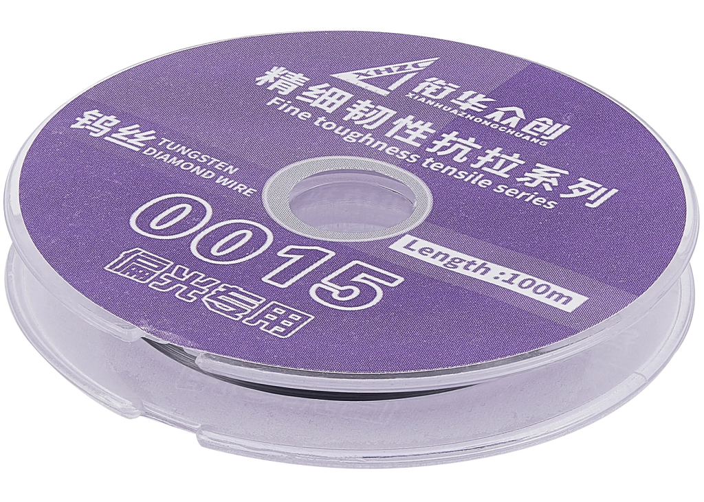 Fine tensile strength tungsten-diamond wire for polarizers (width: 0.015mm / length: 100m) (XHZC)