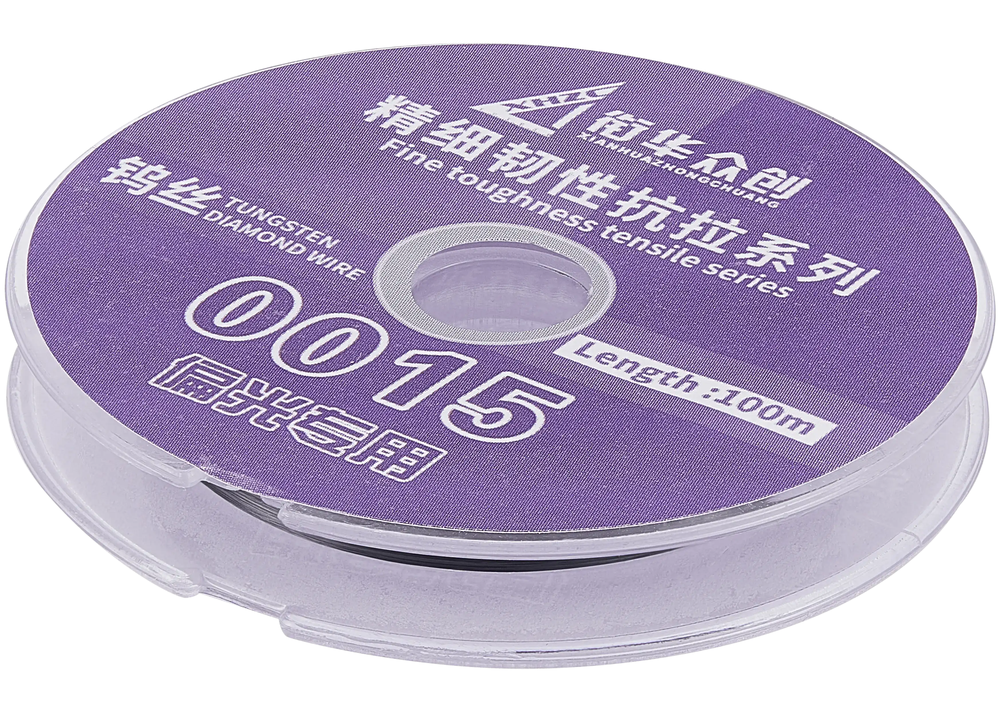Fine tensile strength tungsten-diamond wire for polarizers (width: 0.015mm / length: 100m) (XHZC)