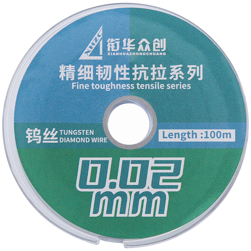 Hochfester Wolfram-Diamantdraht, 0,02mm x 100m (XHZC)
