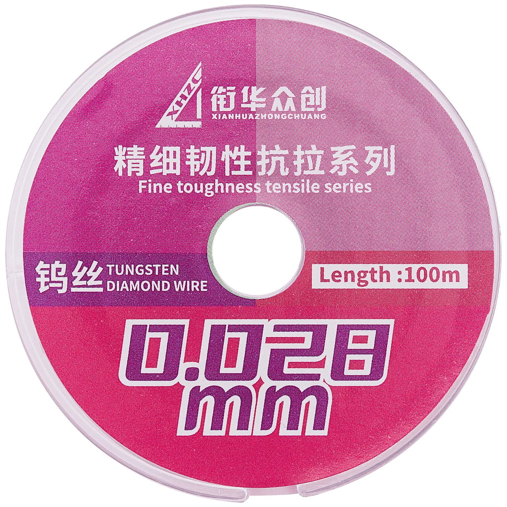 Feiner Wolfram-Diamantdraht 0,028mm x 100m
